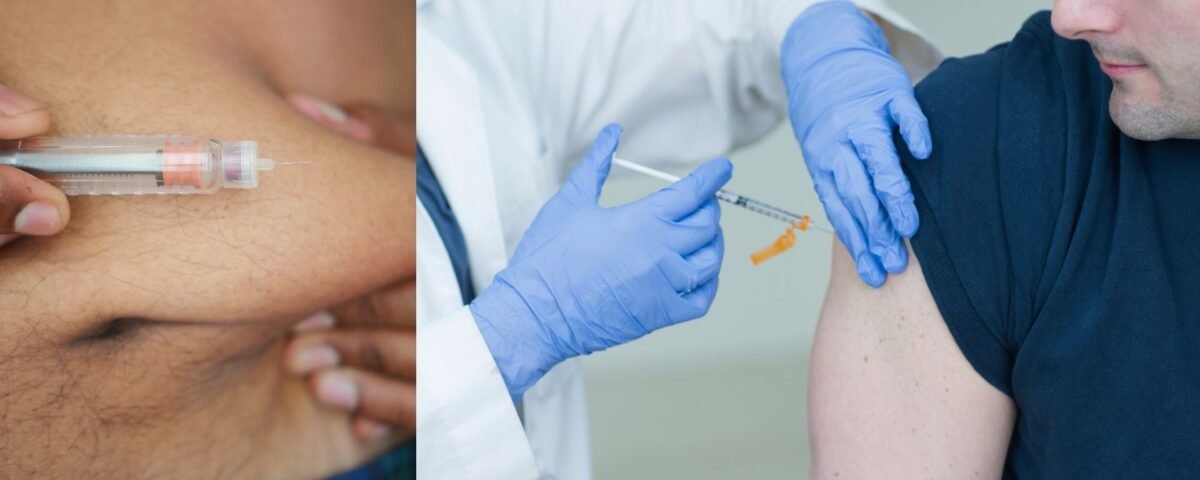 nfirmière effectuant une injection sous cutanée à domicile Rabat Salé Témara